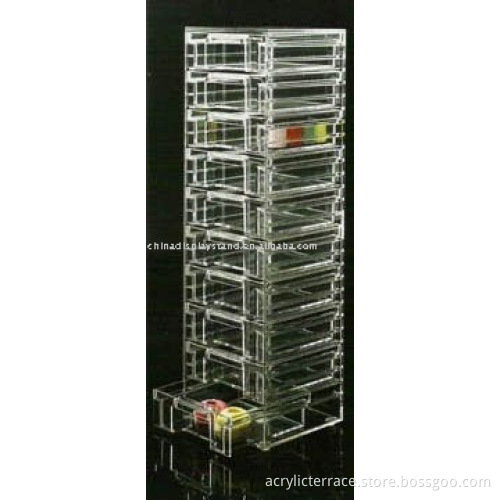 Acrylic Jewelry Organizers / Tower Organizer - 10 Drawer Acrylic